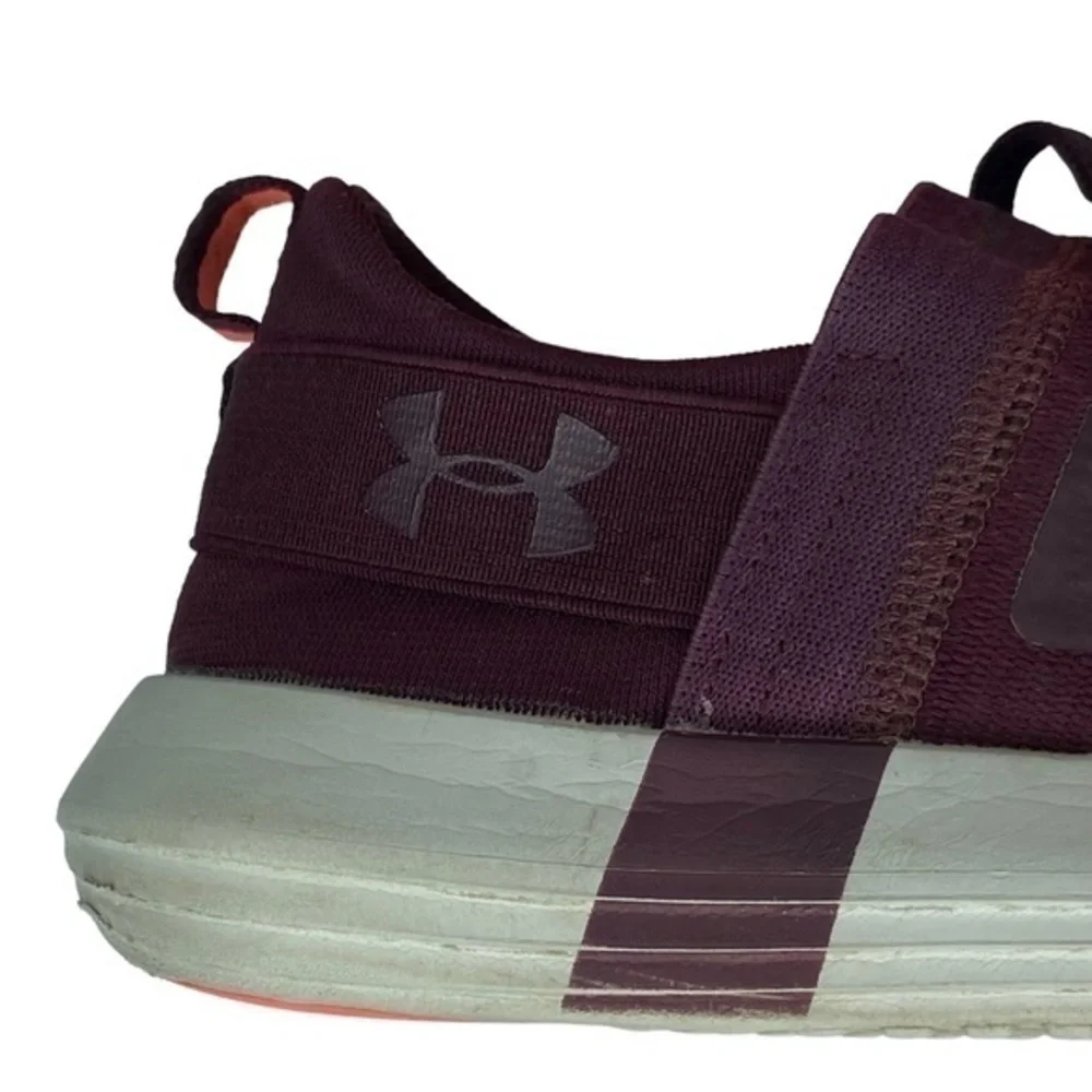 Under Armour Ua Vibe Shoes Burgundy Slip On‎ Athletic Sneakers Shoes